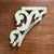 A gorgeous, antique wood corbel fragment. Features a scrolled, swan head bracket detail with a distressed finish in...