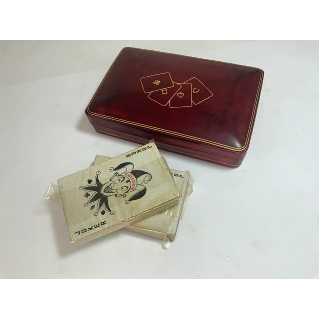 Vintage Italian Leather Box For Sale - Image 9 of 10