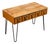 Vintage Oak Card Catalog on Hairpin Legs For Sale