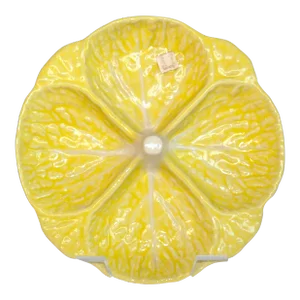 Vintage Yellow Cabbage Secla Taste Setter Sigma Serving Bowl/Platter, Portugal