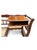 1970s Antique Wooden Telephone Conversation Table / Gossip Bench With Cane Seat For Sale - Image 5 of 7