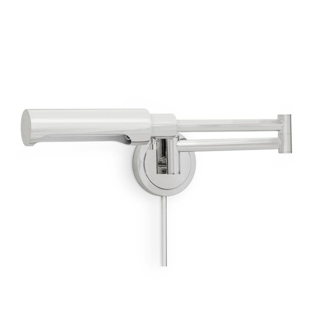 Regina Andrew Noble Swing Arm Task Sconce, Polished Nickel For Sale In Detroit - Image 6 of 6