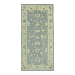 Turkish Oushak Rug 5' x 10' #18040 For Sale