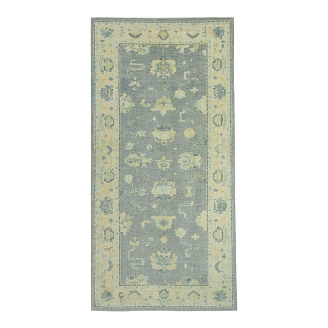 Turkish Oushak Rug 5' x 10' #18040 For Sale