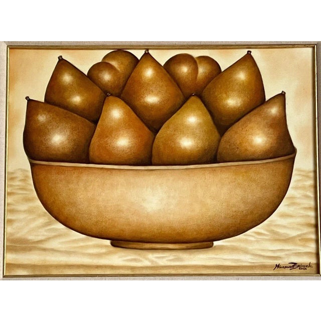 PALM BEACH FLORIDA ESTATE FIND! Original painting on canvas by renowned Cuban-American female artist Minerva Brizuela...