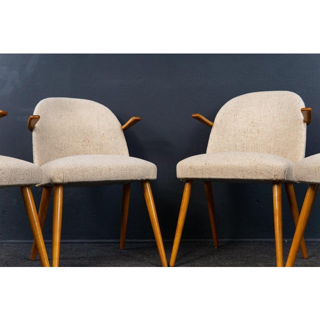 Wood Mid-Century Cocktail Chairs, Set of 4 For Sale - Image 7 of 18