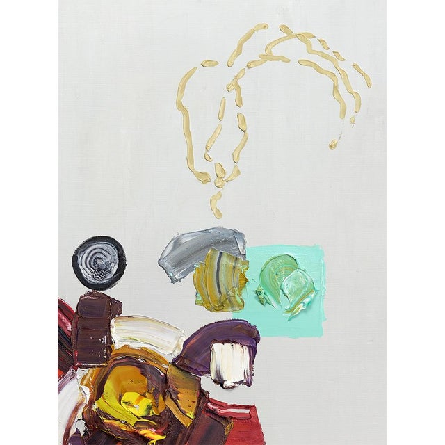 Traditional Abstract Female Portrait — Original Oil Painting by Diane Grant | 40" × 51" For Sale - Image 3 of 7