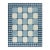 Rug & Kilim’s Contemporary Dhurrie Rug in Blue With White Geometric Patterns For Sale
