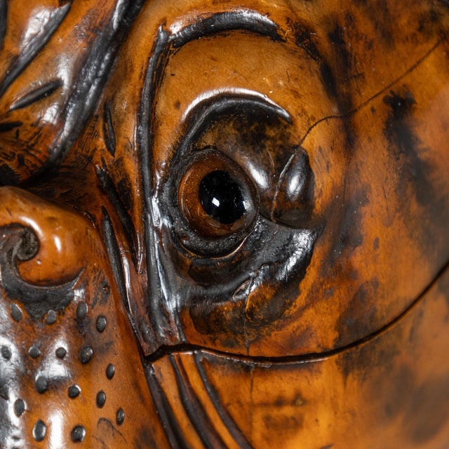 Antique 19th Century Victorian Wood of Life Bulldog Tobacco Jar, 1890s For Sale - Image 11 of 18