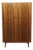 Mid Century Modern Vintage Walnut Double Armoire Wardrobe by Alfred Cox For Sale