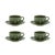 Bordallo Pinheiro Cabbage Complete Dinnerware Set, Green - Service for Four For Sale In New York - Image 6 of 13
