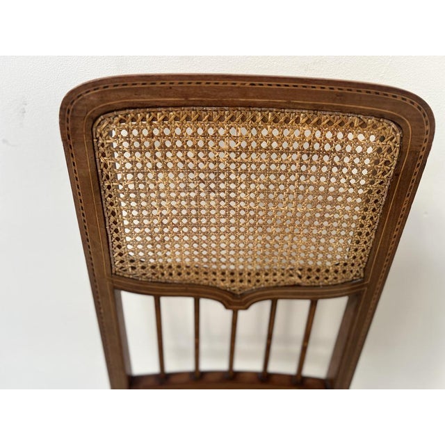 Art Deco Bedroom Chair in Marquetry Wood, 1900s For Sale - Image 4 of 8
