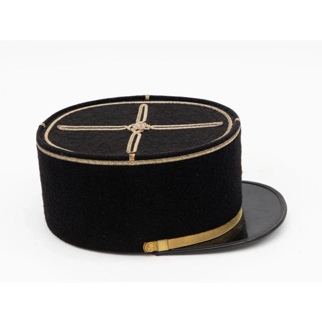 A rare French Military Academy Officer's hat or cap from the 1970s. These special and unique hats are part of the uniform...