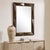 Contemporary Diamond In The Rough Wood Mirror For Sale - Image 3 of 6