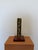 Abstract bronze brutalist sculpture on woods base by renowned Argentinian-Brazilian artist Hugo Rodrigues, 1985. Signed....