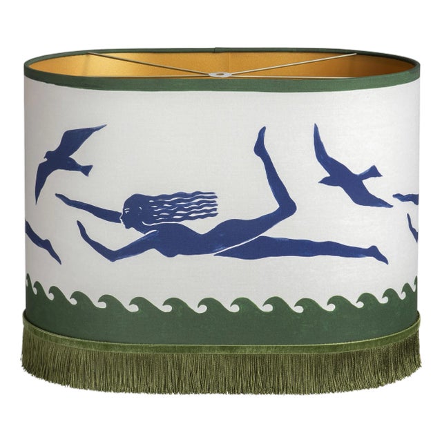 Palais X Hôtel Magique Lampshade Thalassa Blue For Sale