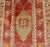 Mid 20th Century Red and Green Vintage Turkish Oushak Runner With Tribal Dual Medallions For Sale - Image 5 of 8