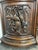 Henri II Style 2-Body Hunting Buffet in Carved Oak with Glass Top For Sale - Image 9 of 10