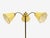 Cream 1950s Swedish Modern Birch, Brass, Silk Adjustable Floor Lamp For Sale - Image 8 of 14