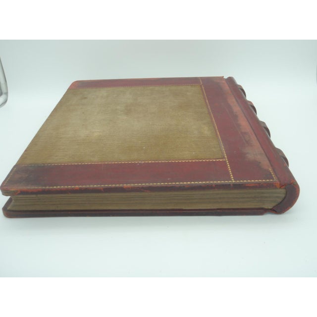 Antique Extra Large Leather General Bank Ledger Farmville Nc 1909 For Sale - Image 14 of 16