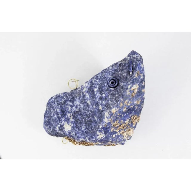 Contemporary Medium Sodalite Flower Vessel by Studio DO For Sale - Image 3 of 5