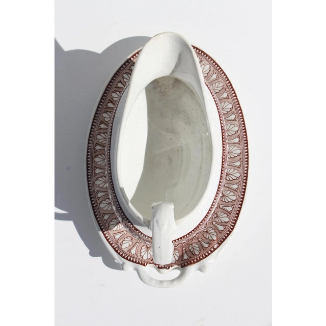 Ceramic 19th Century Portuguese Transferware Sauce or Gravy Boat For Sale - Image 7 of 13