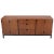 American Walnut 9 Drawers Two Doors Compartment Long Dresser Credenza Restored For Sale - Image 13 of 13