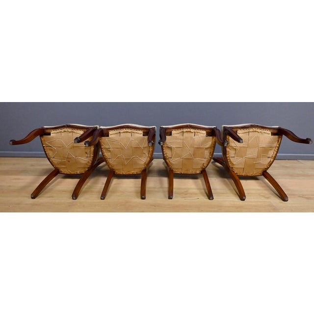 Napoleon III Mahogany Chairs, Late 19th Century, Set of 4 For Sale - Image 16 of 18