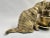 Mid 20th Century Vintage Bronze Cats With Cup Sculpture For Sale - Image 11 of 12