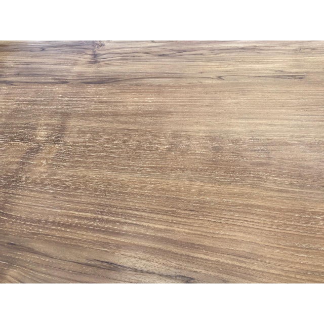 Andrianna Shamaris Midcentury Couture Teak Wood Dining Table For Sale - Image 12 of 18