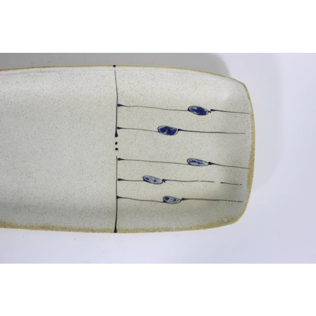 1980s Vintage Studio Pottery Platter For Sale - Image 5 of 12