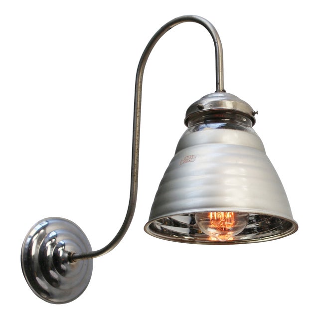 Mercury Mirror Glass Sconce from Zeiss Ikon For Sale