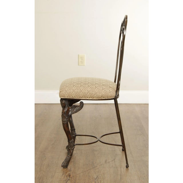 Maitland - Smith French Neoclassical Style Figural Carved Accent Chair For Sale - Image 4 of 13