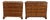 2 Antique English George II Style Oyster Burl Yew Bachelors Chest Dressers Pair For Sale