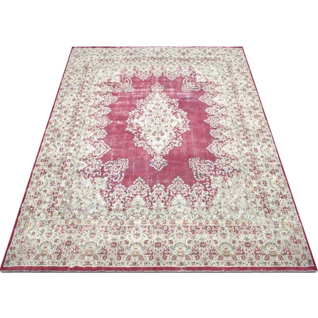 1960s 1960s Persian Kerman Rug For Sale - Image 5 of 7