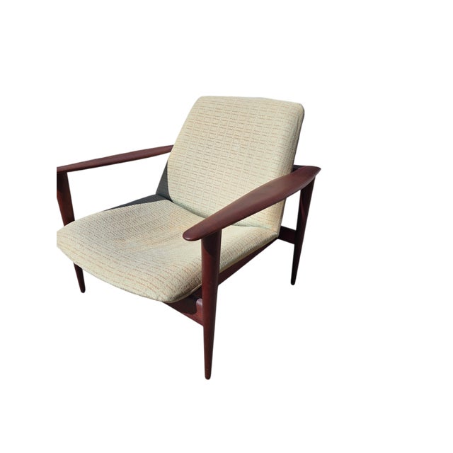 Mid-Century Modern 1960s Danish Modern Teak Lounge Chair Paddle Armchair Denmark For Sale - Image 3 of 17