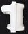 Mid 20th Century Vintage White Ceramic Bathroom Soap Dish With Handle For Sale - Image 5 of 9