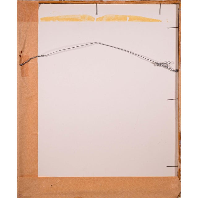 Barbara Goodman for Betty Signed Abstract Figurative Oil Painting on Paper 1994 For Sale In Detroit - Image 6 of 9