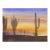 Late 20th Century Desert Cactus at Sunset Watercolor Painting For Sale