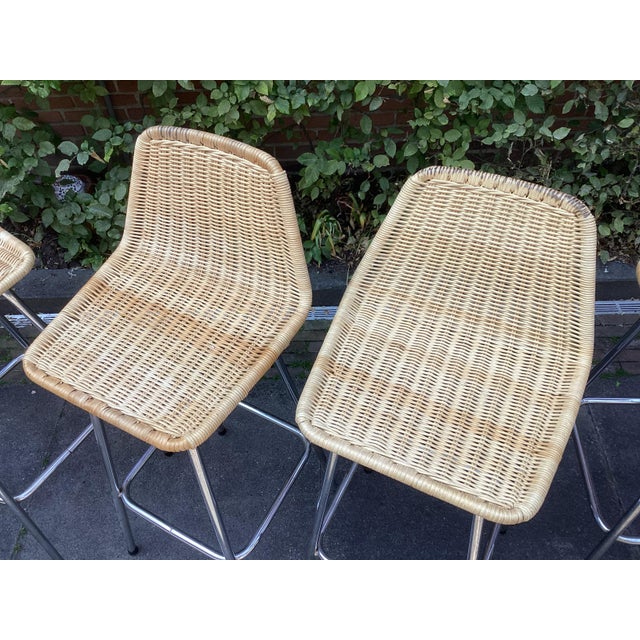Bar Stools attributed to Rohé Noordwolde, 1960s, Set of 6 For Sale - Image 4 of 8