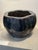 Blue Vintage Blue Flame Glaze Square Cachepot For Sale - Image 8 of 8