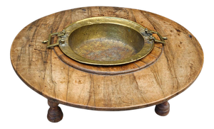 19th Century Spanish Brazier Coffee Table in Chestnut Wood