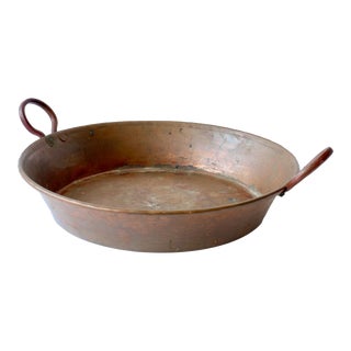 Early 20th Century Hammered Copper Basin For Sale
