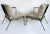 1950s 1950s Maurizio Tempestini Salterini Ribbon Back Wrought Iron Settee With New Cushions, Attributed For Sale - Image 5 of 9