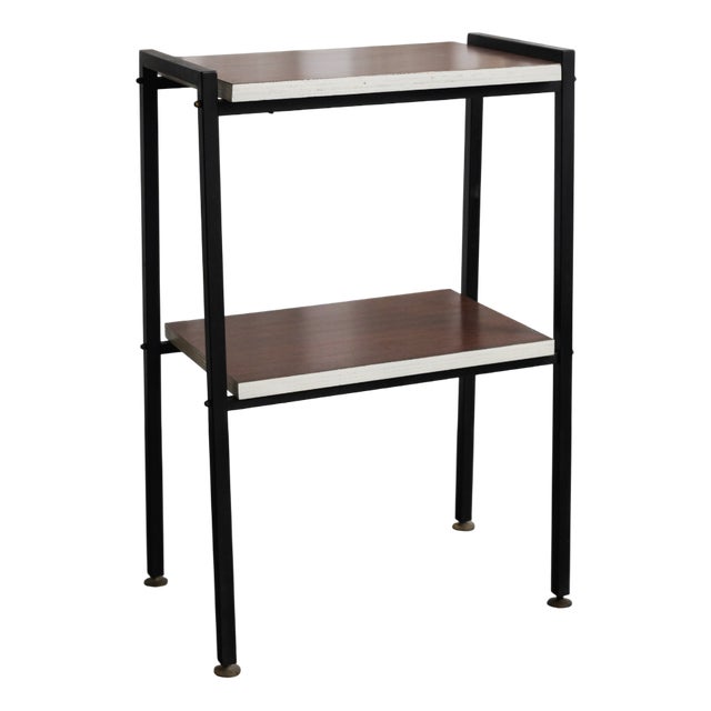 Mid-Century Italian Console Table in Metal and Wood, 1960s For Sale