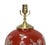 Hand-Painted Chinoiserie Red Porcelain Table Lamps - Pair For Sale - Image 9 of 11