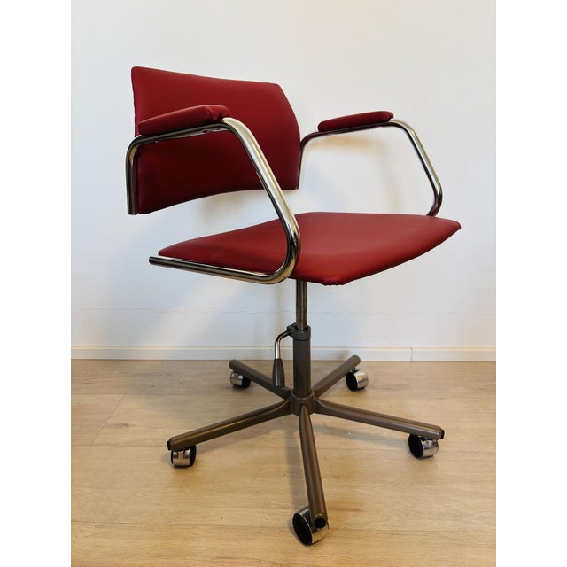Cherrywood Desk Chair from Kovona, Former Czechoslovakia, 1970s, in Restored conditions. Designed 1970 to 1979