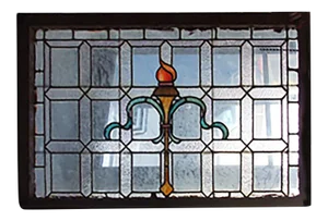Stained Glass Window Antique Beaux Arts Style