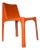 Space Age Italian Orange Chairs, 1960s, Set of 4 For Sale