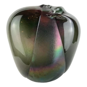 1970s Robert Fritz Iridescent Art Glass Vase
